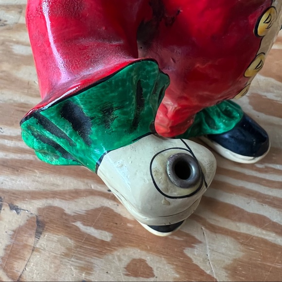 Vintage Mexican folk art ceramic clown figurine statue - Picture 10 of 12